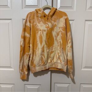 424 Armes Made In Italy Tie-Dye Hoodie Men's Size S Orange Multicolor Pullover